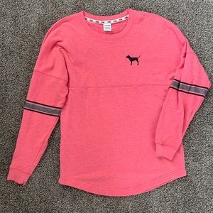 VS PINK LONG SLEEVE CREW NECK SWEATSHIRT